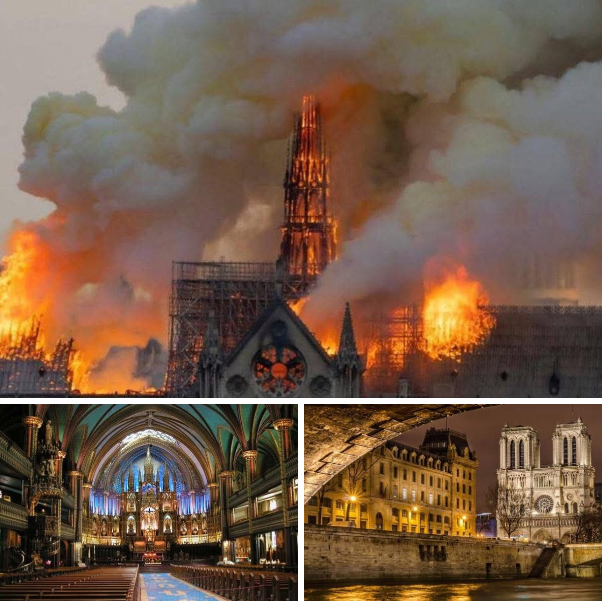 Incendie de l&rsquo;église Notre-Dame