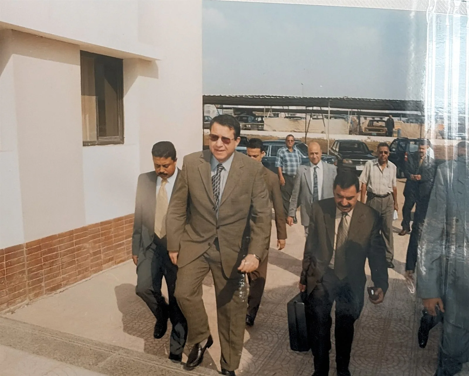 Dr. Alaa Mahmoud Al Tamimi arriving with an official delegation during his term as Mayor of Baghdad