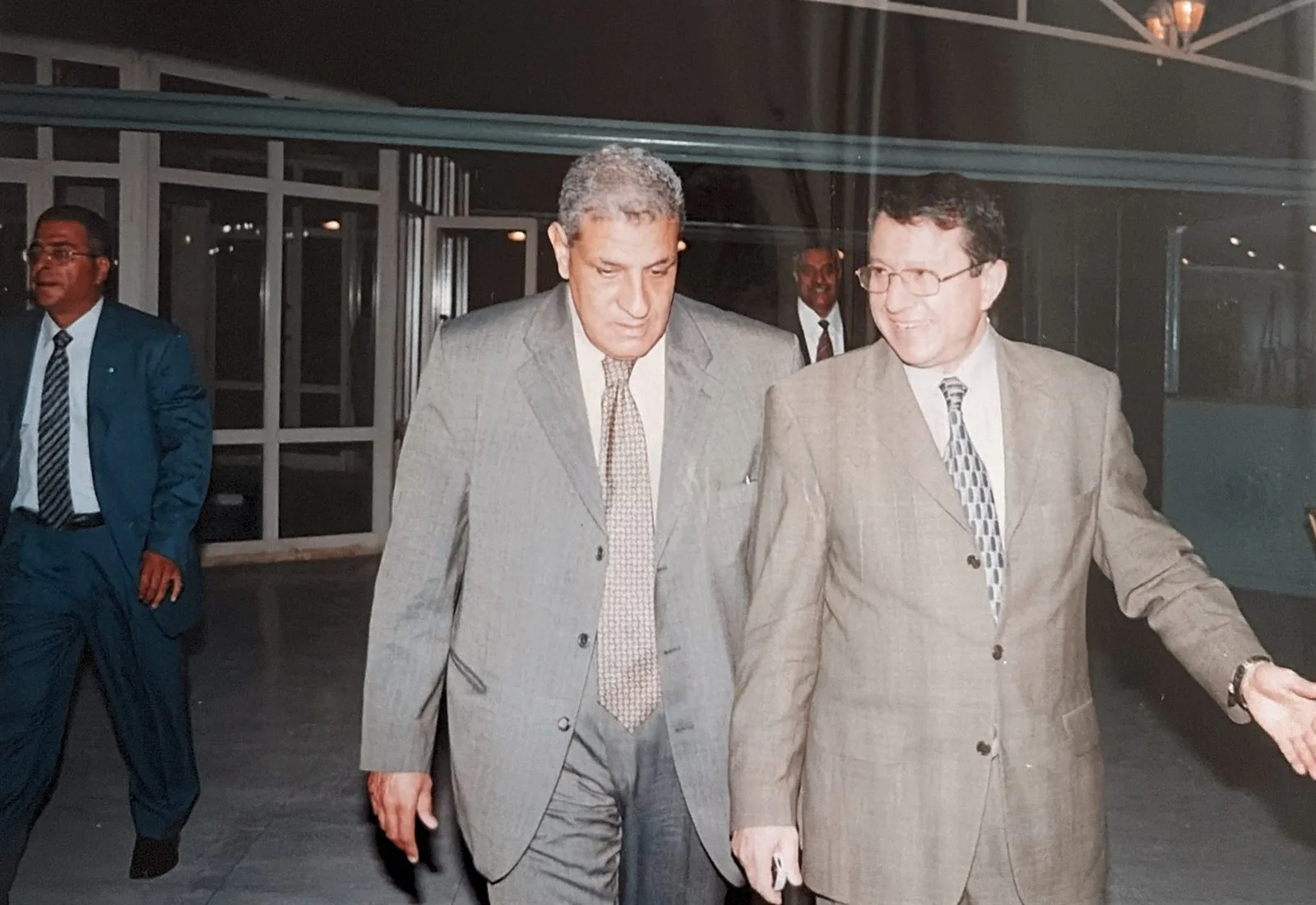Dr. Alaa Mahmoud Al Tamimi with a senior official