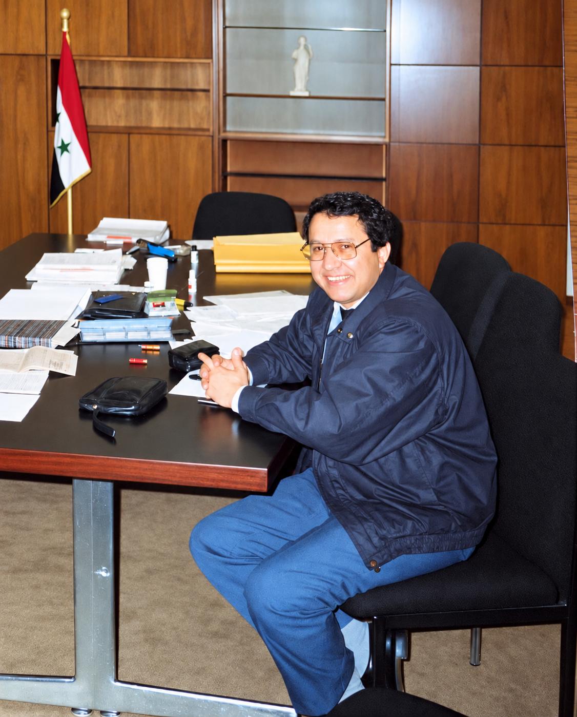 Dr. Alaa Mahmoud Al Tamimi during his work at the Iraqi Atomic Energy Organization.