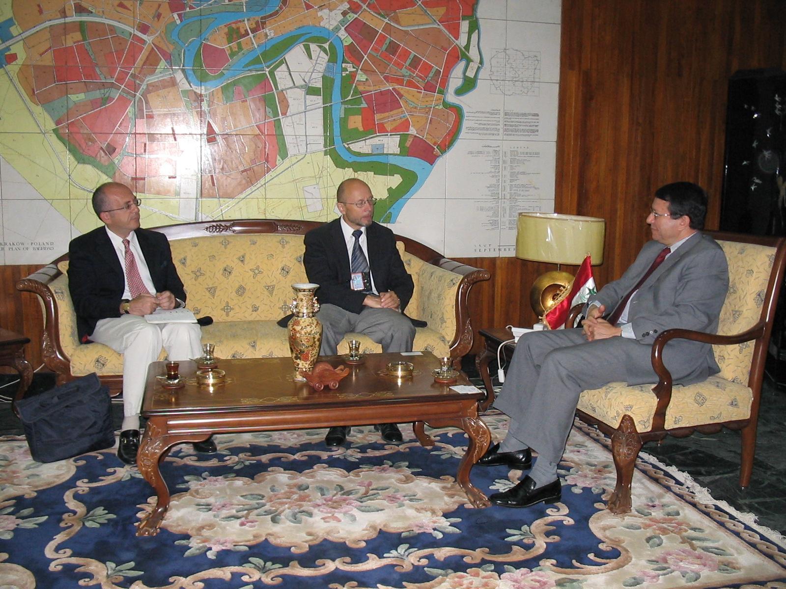Dr. Alaa Mahmoud Al Tamimi during his service as Mayor (Amin) of Baghdad.
